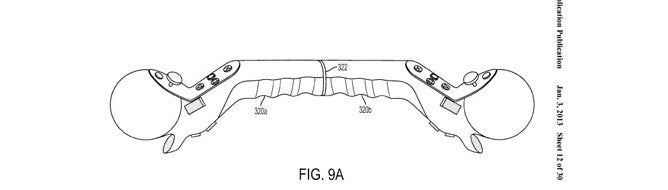 Image for Sony Move patent from 2008 surfaces, shows two controllers snapping together 
