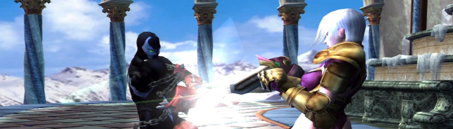 Image for Soul Calibur 2 HD Online shots show Spawn fighting Ivy, others