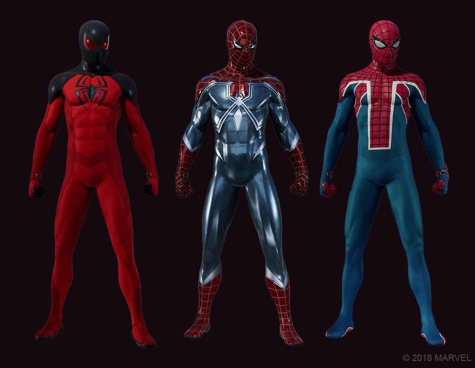 Image for Spider-Man suits revealed for first DLC drop The Heist