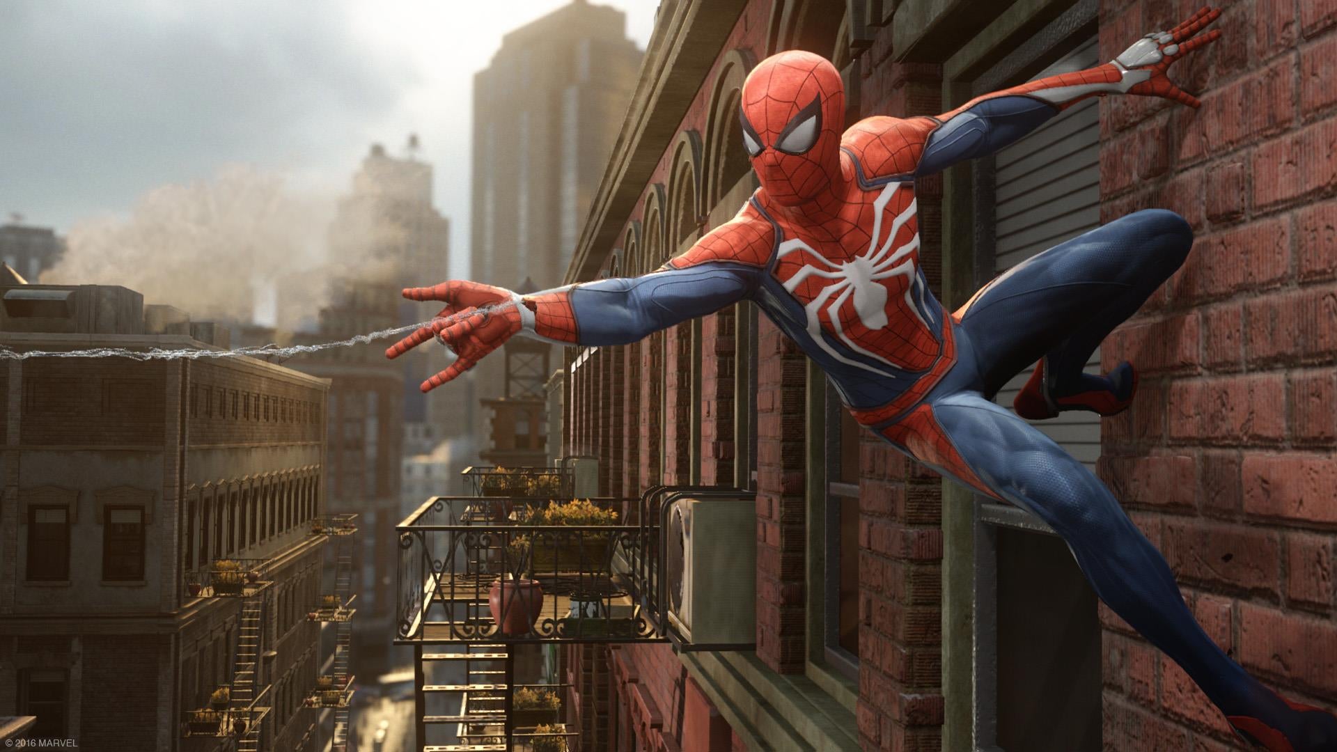 Image for Insomniac's Spider-Man game web-slings into view