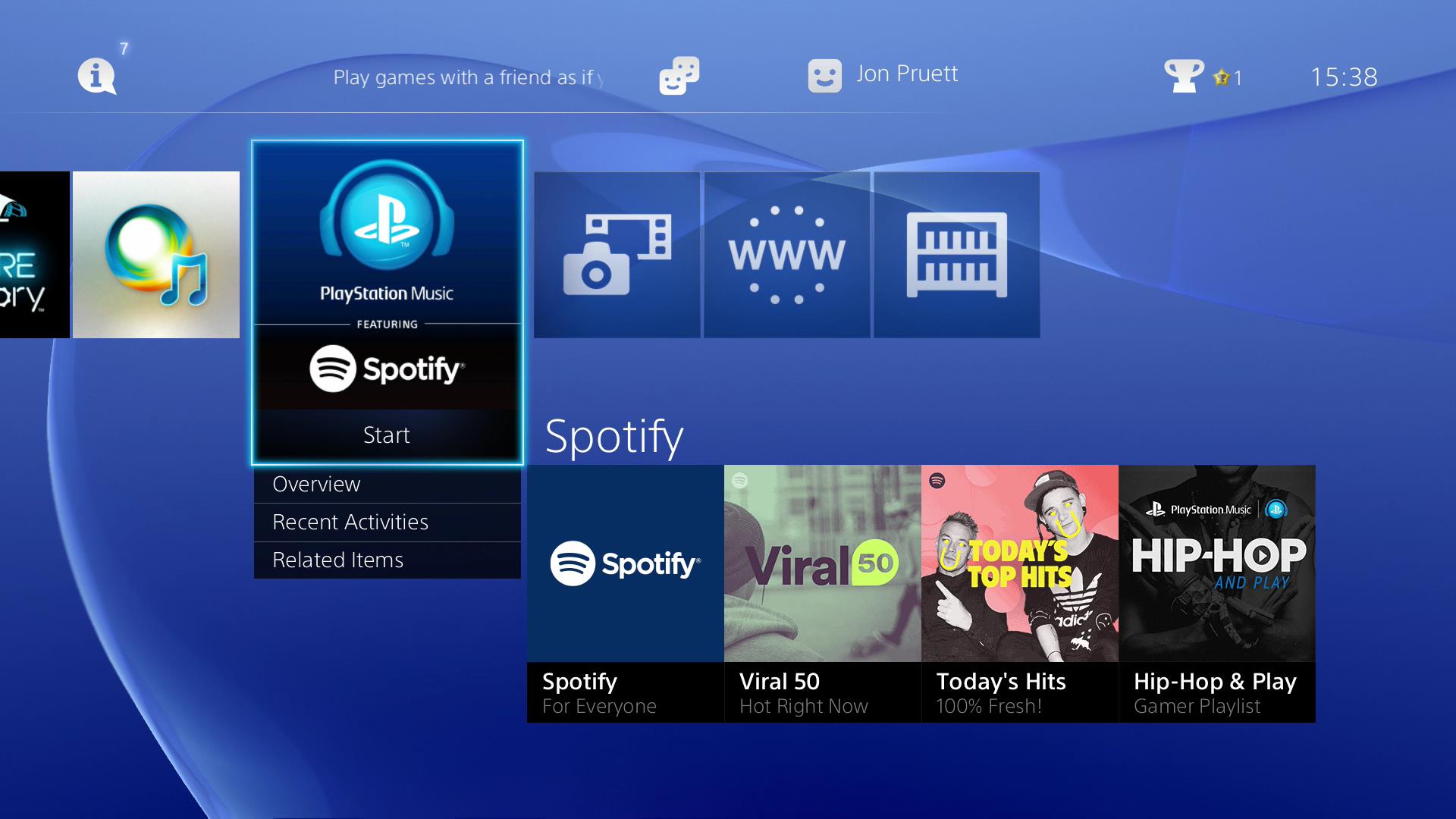 Image for Spotify now available on PS3 and PS4, lets you play music in the background  