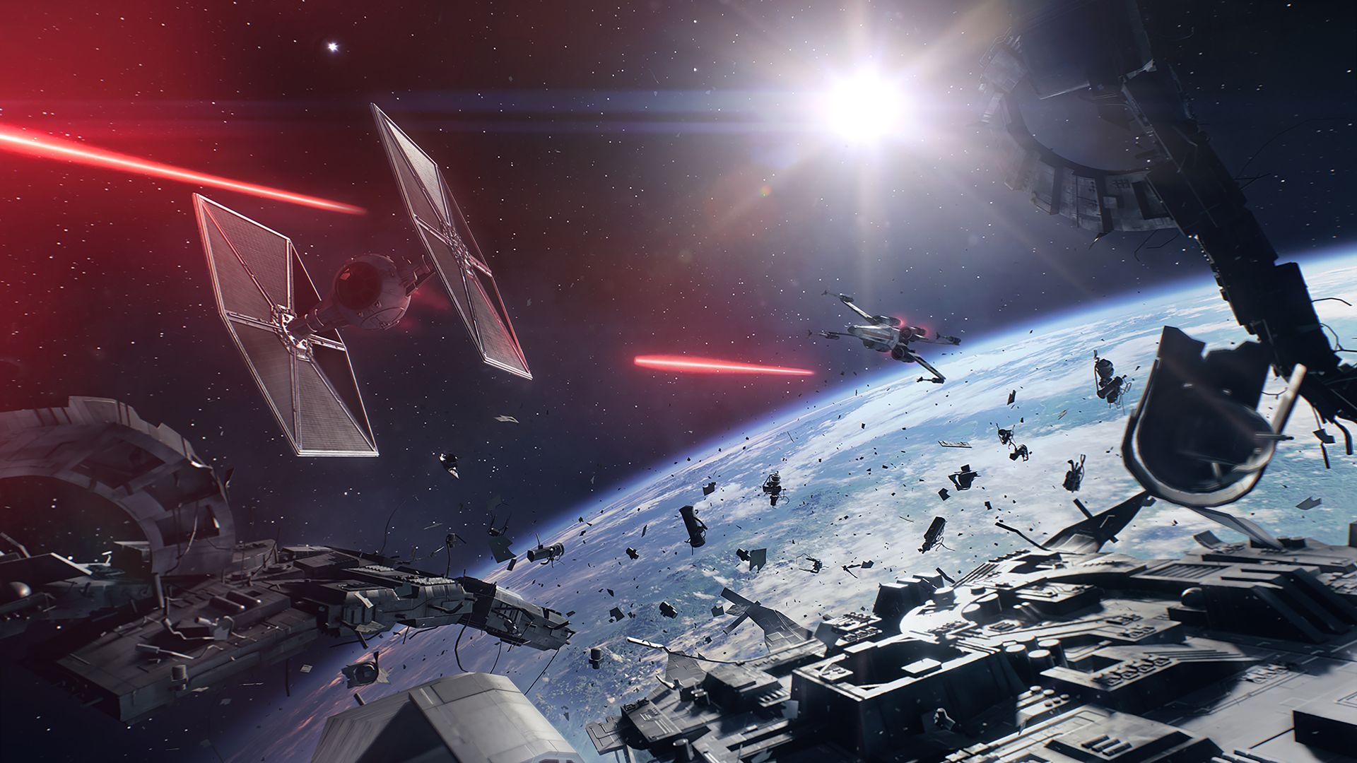 Image for Watch a full match of Starfighter Assault, the space combat mode in Star Wars: Battlefront 2