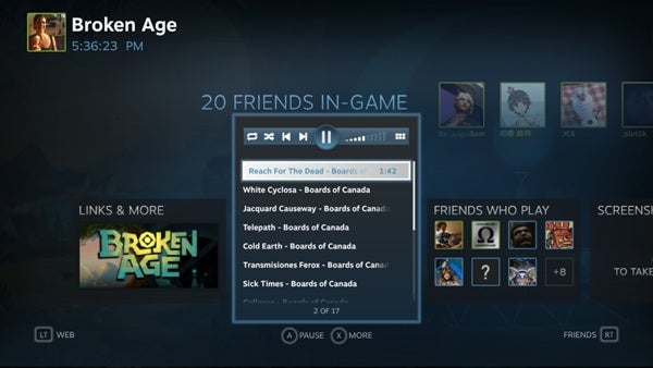 Image for Steam Music beta "coming soon" to SteamOS, allows you to play music while gaming