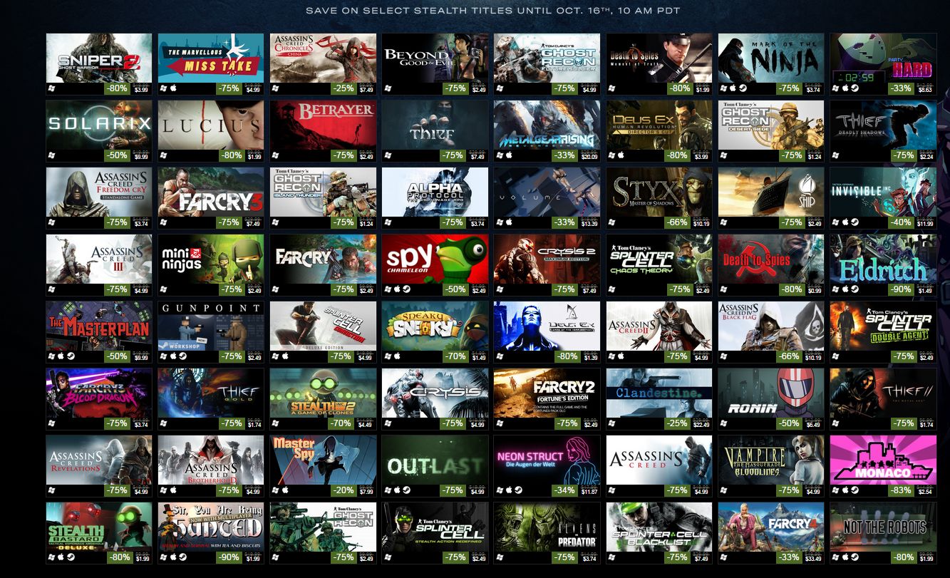 Steam S Stealth Sale Is Live And You Can Save Up To 90 Off Vg247
