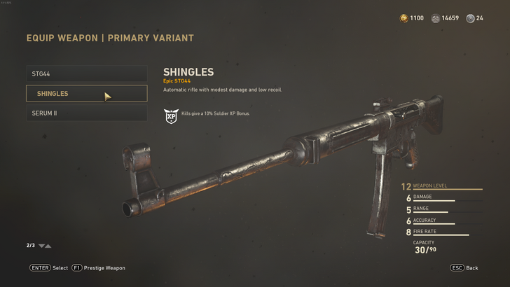 Call Of Duty Ww2 All Weapon Variants And Skins Currently In The Game Vg247