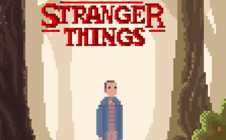 Image for Artist reimagines Netflix hit show Stranger Things as an 8-bit game
