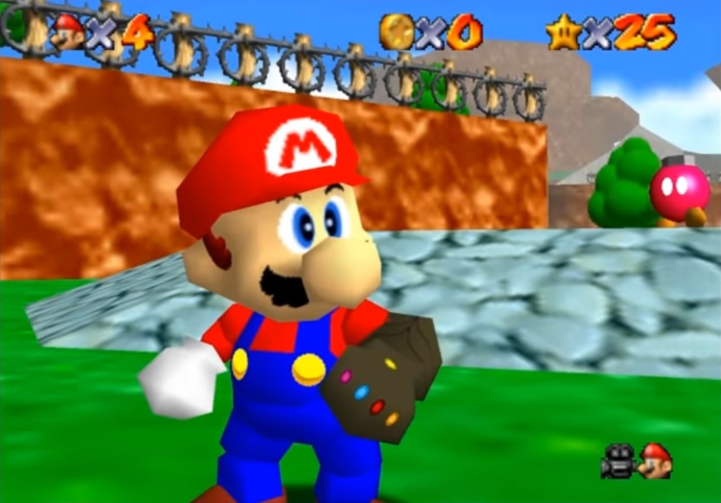 Image for Super Mario 64 mod grants you the Infinity Gauntlet