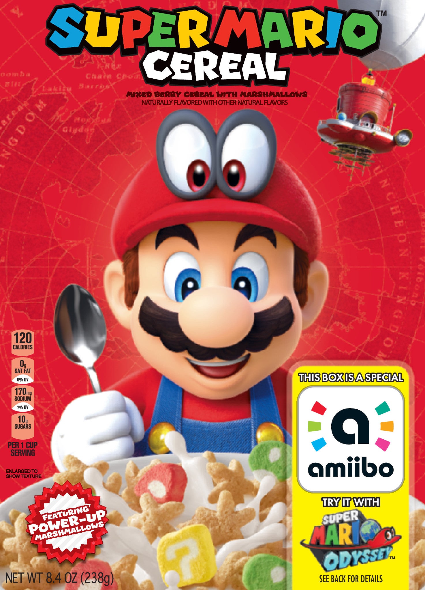 Image for Yes, Super Mario Cereal is a thing and the box functions as an amiibo