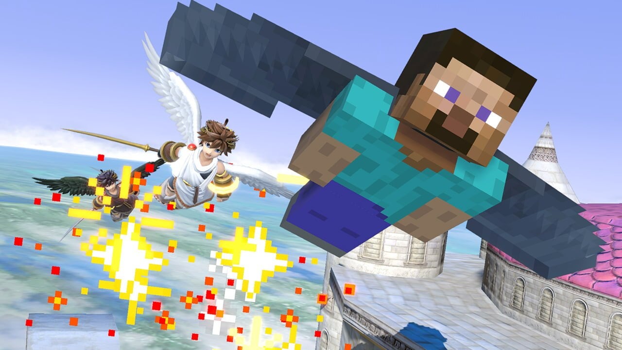 Image for It's taken over five years to get Minecraft characters in Super Smash Bros.
