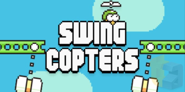 Image for Prepare your thumbs: Swing Copters is the new game from the creator of Flappy Bird
