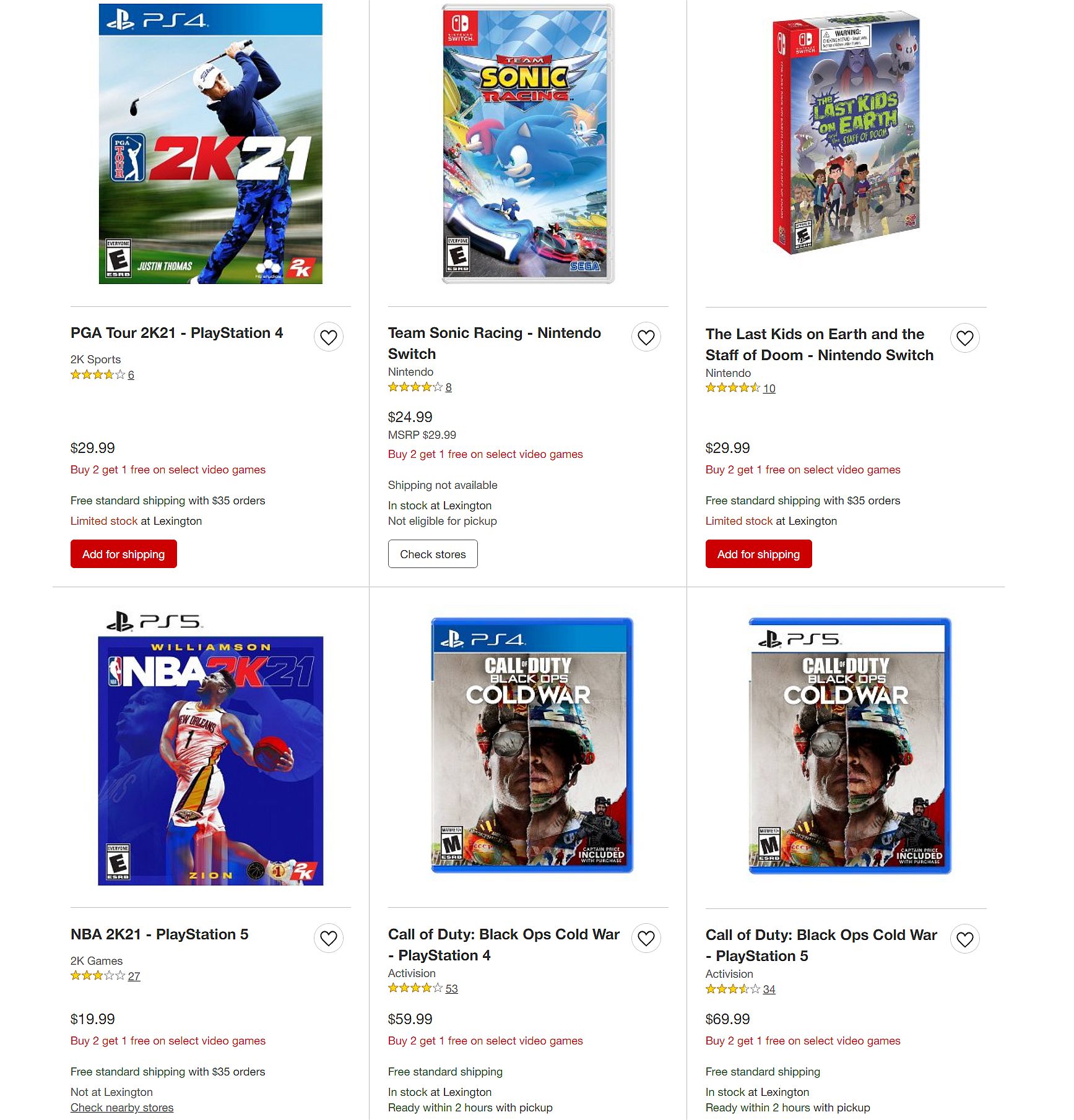 Target Black Friday 2021 deals include buy two get one free games - 92
