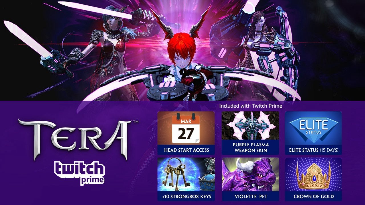 Image for Twitch Prime members can play TERA on PS4 and Xbox One early, and get free loot