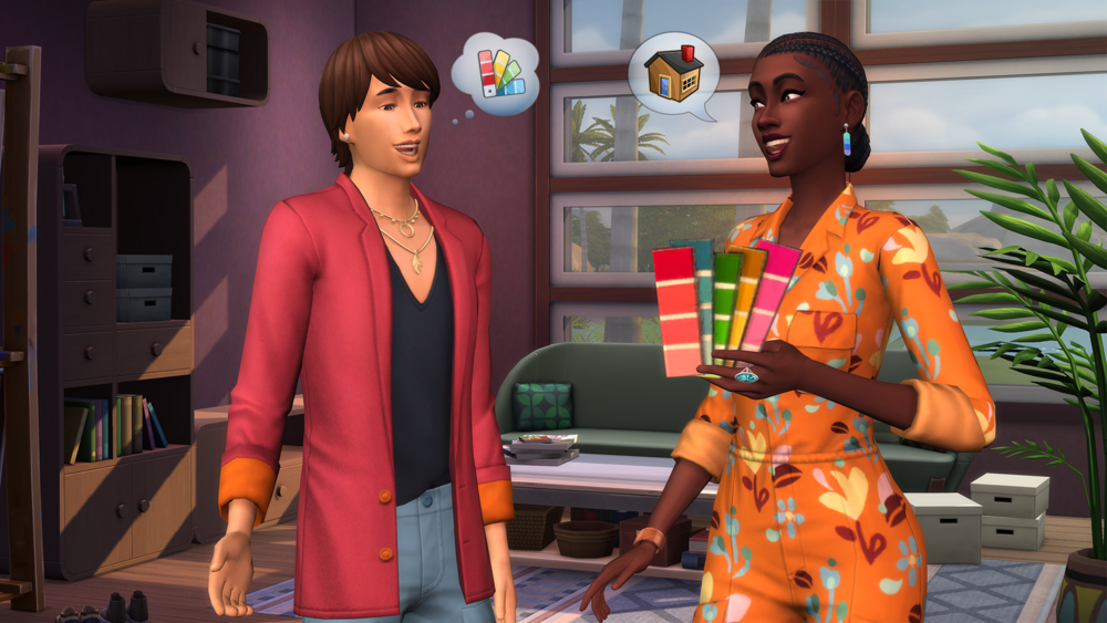 The Sims 3 Interior Decorating Artsy Bedroom