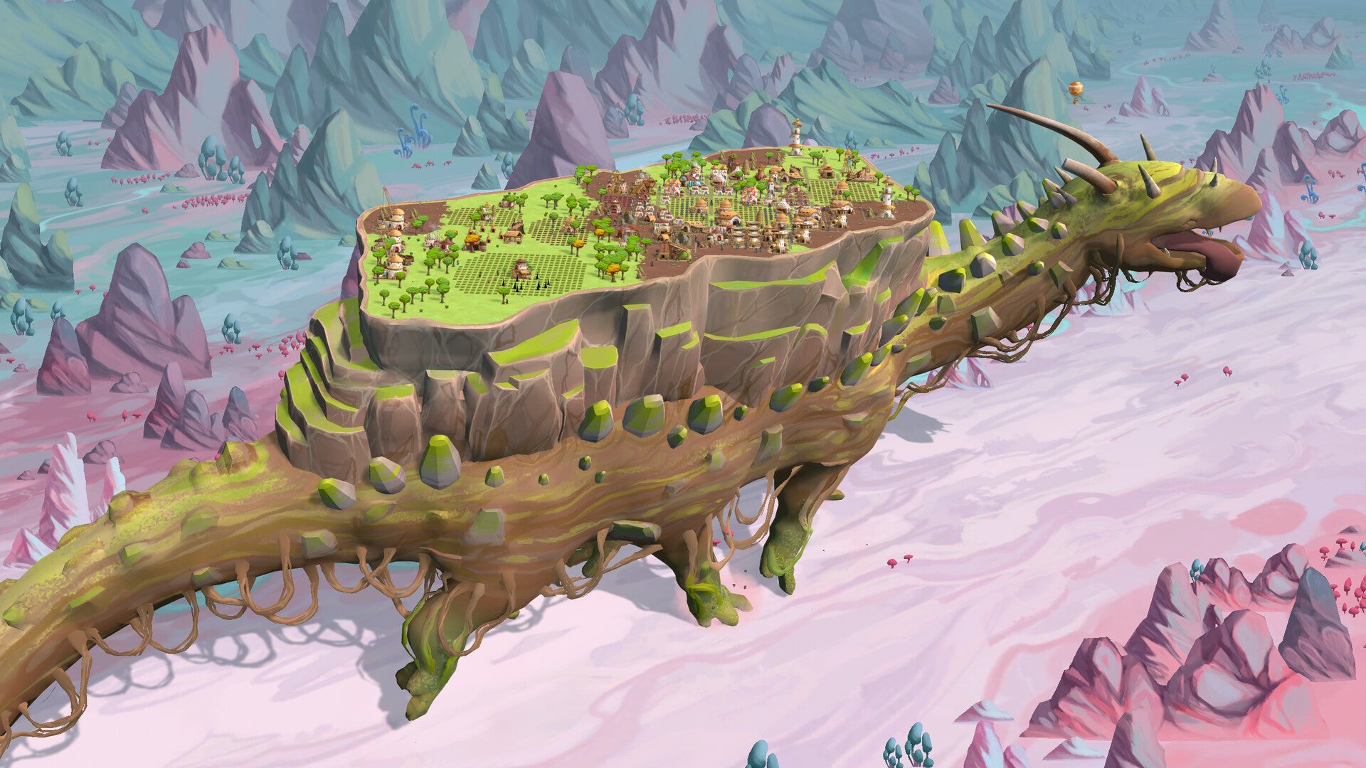 Image for Build a city perched on a moving colossus when The Wandering Village hits Early Access next week