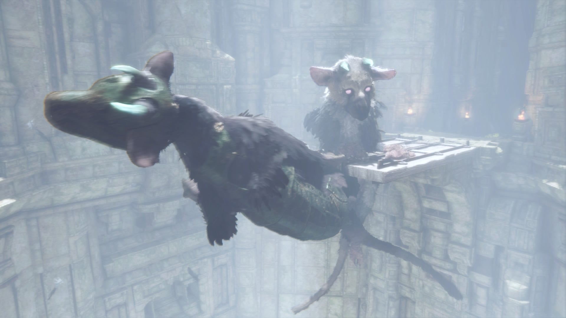 Image for The Last Guardian walkthrough part 14: escape the mineshaft, the army of guards, fighting the beast