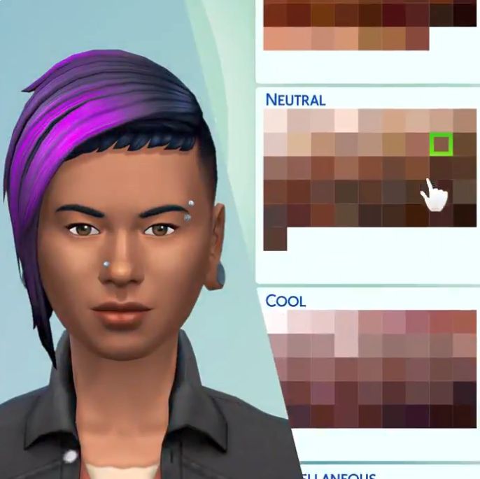 Image for The Sims 4 update adds over 100 new skin tones, customization slider