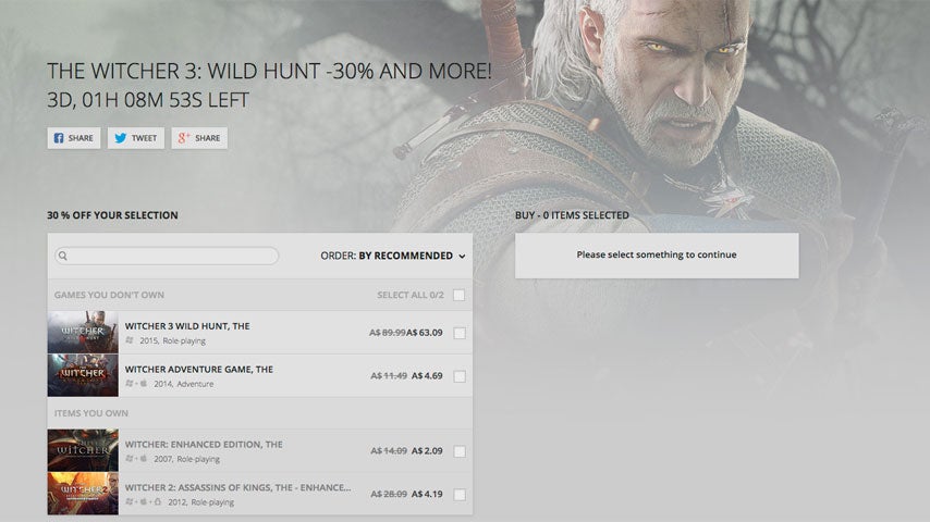 Image for Grab the whole Witcher series on sale through GOG