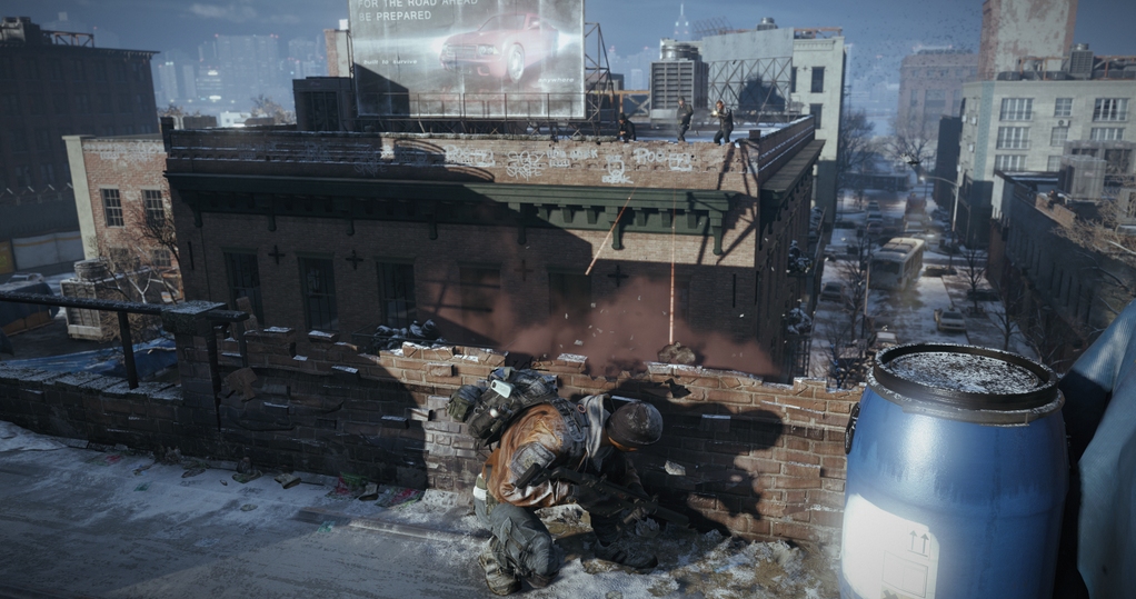 Image for Tom Clancy's The Division gets new rooftop battle screen