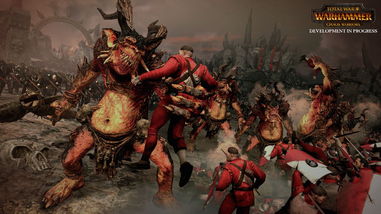Image for New Total War: Warhammer gameplay shows Greenskin Lord commanding his troops