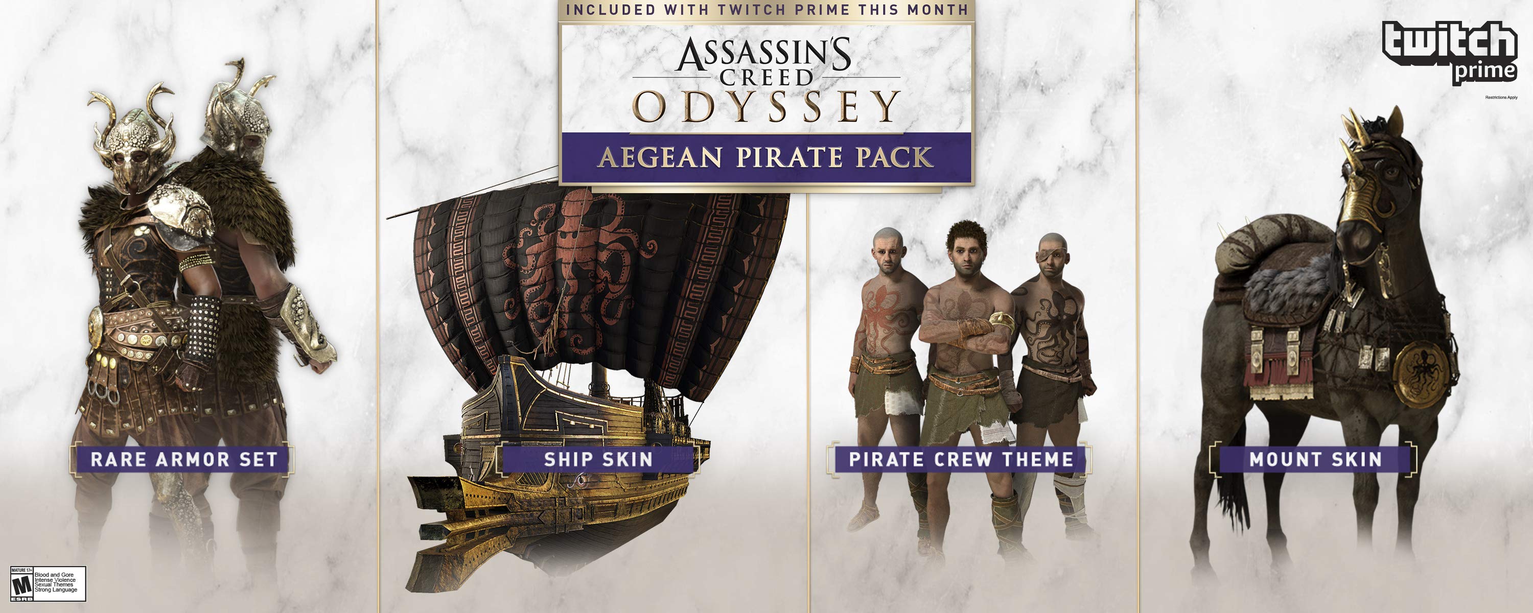 Twitch Prime Assassin’s Creed Odyssey loot features a pirate ship skin