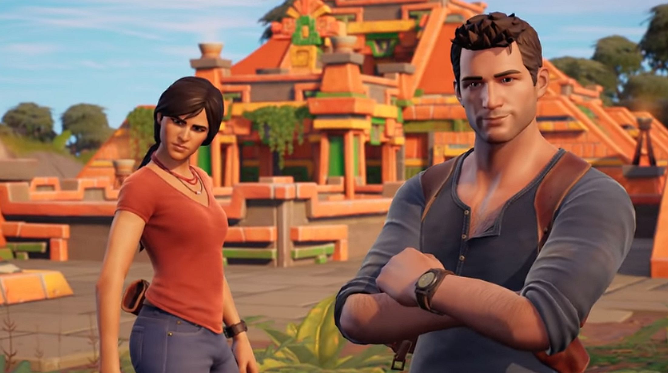 Image for Uncharted's Nathan Drake and Cloe are coming to Fortnite next week
