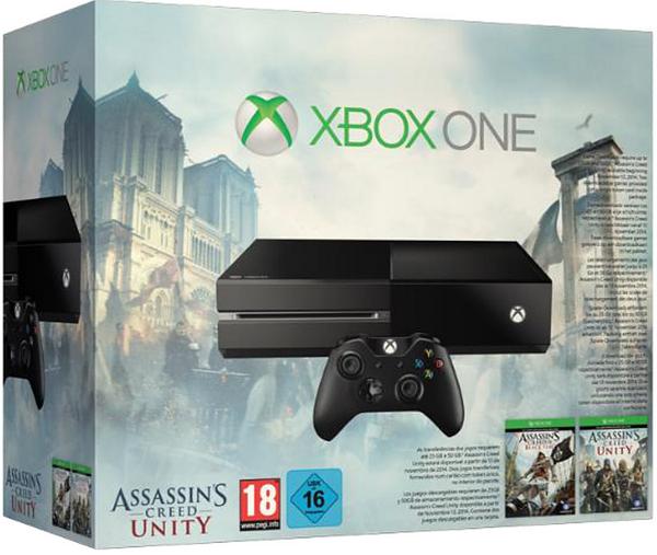 xbox one with kinect assassins creed unity bundle
