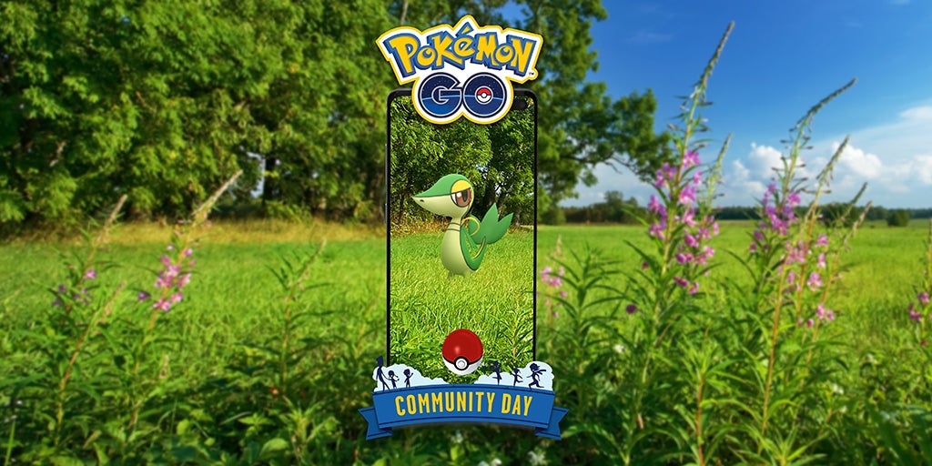 Image for Snivy is the featured Pokemon for April's Pokemon Go Community Day