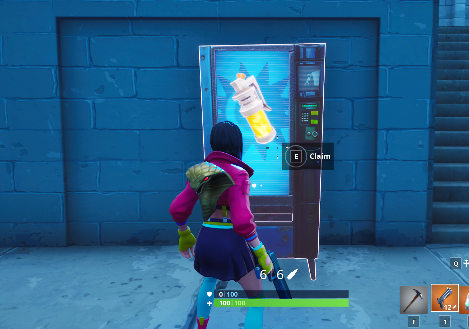 Image for Fortnite: Search a chest, use a vending machine and a campfire
