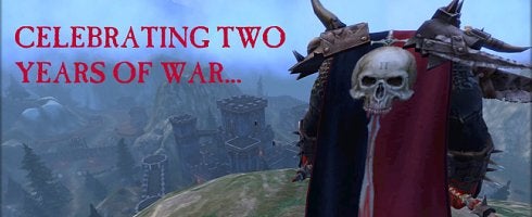 Image for WAR celebrating 2 year anniversary with veteran goodies