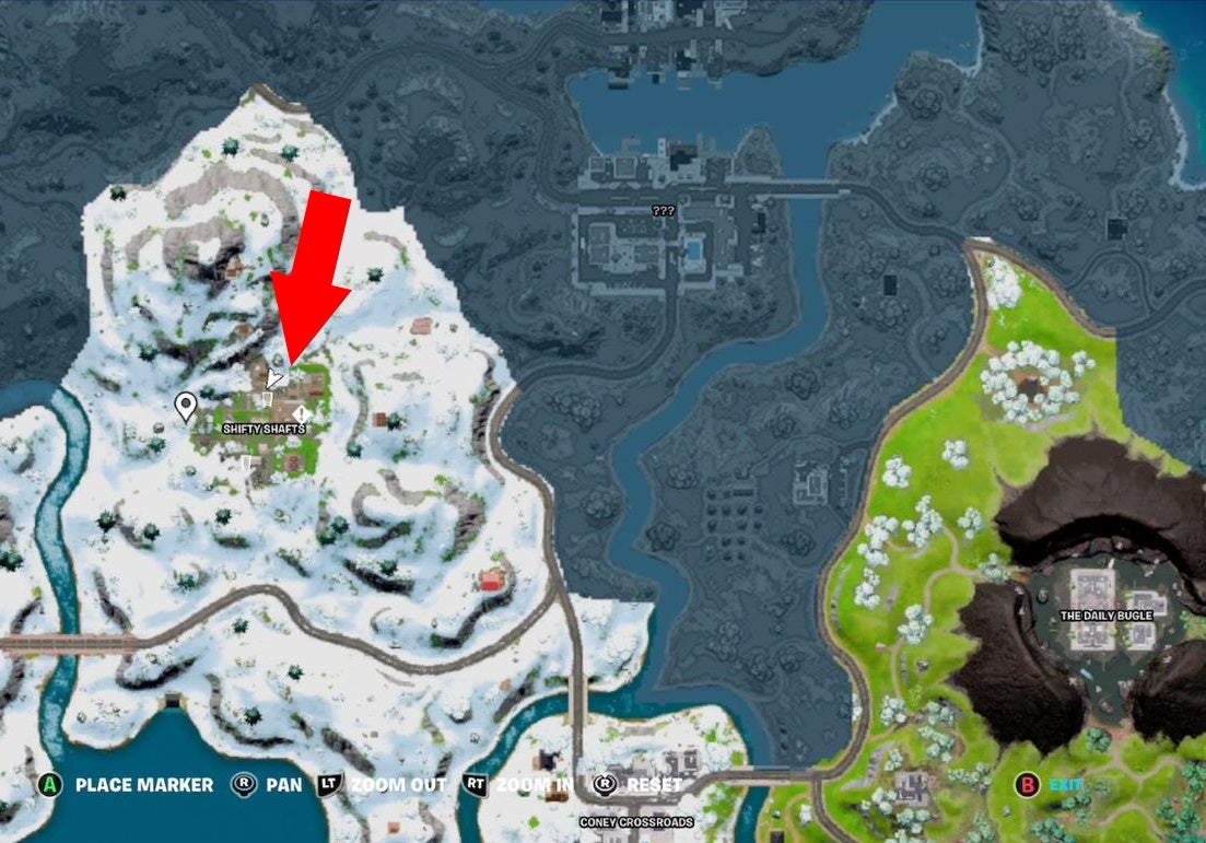 How to harvest stone at Shifty Shafts in Fortnite Chapter 3 - 56