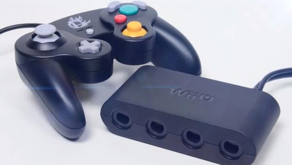 Image for GameCube controller, adapter come with Super Smash Bros. Wii U game bundle