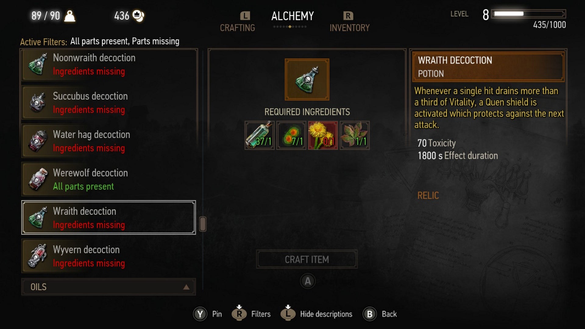 The Witcher 3 alchemy guide  Best potions and decoctions for the early game - 92
