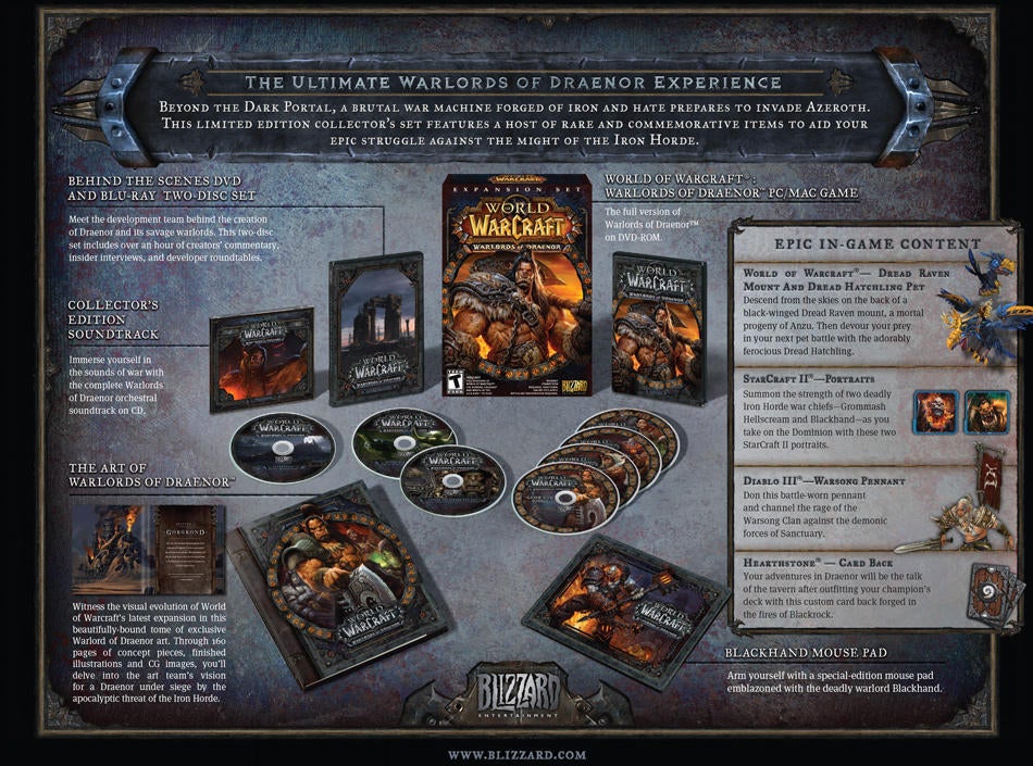 Image for For $90 you can buy this Warlords of Draenor Collector's Edition 