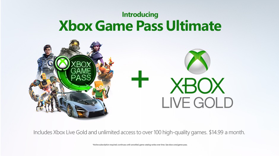 xbox game pass ultimate cost per month