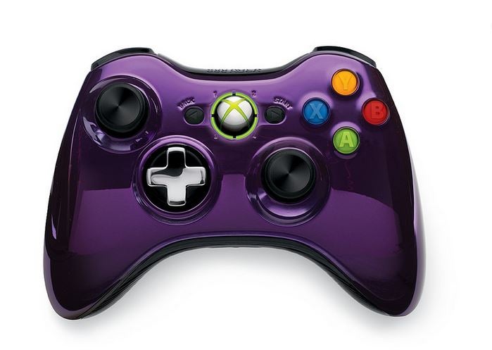 Image for Xbox 360 chrome controllers revealed in black & purple