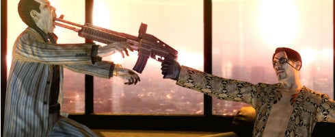 Image for Yakuza of The End screens feature guns, zombies, apocalypse