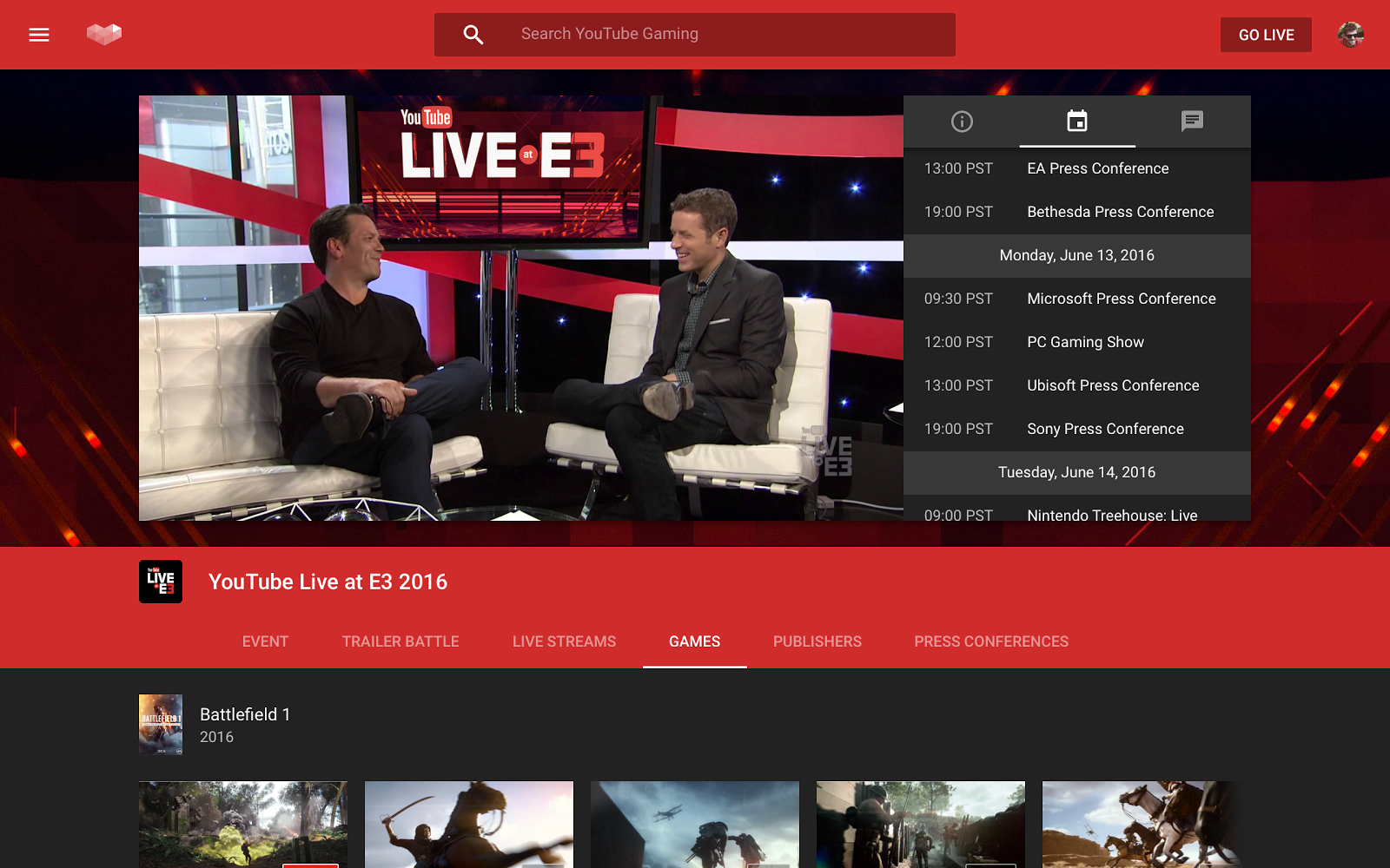 Image for YouTube Gaming's E3 show to return with Geoff Keighley as host