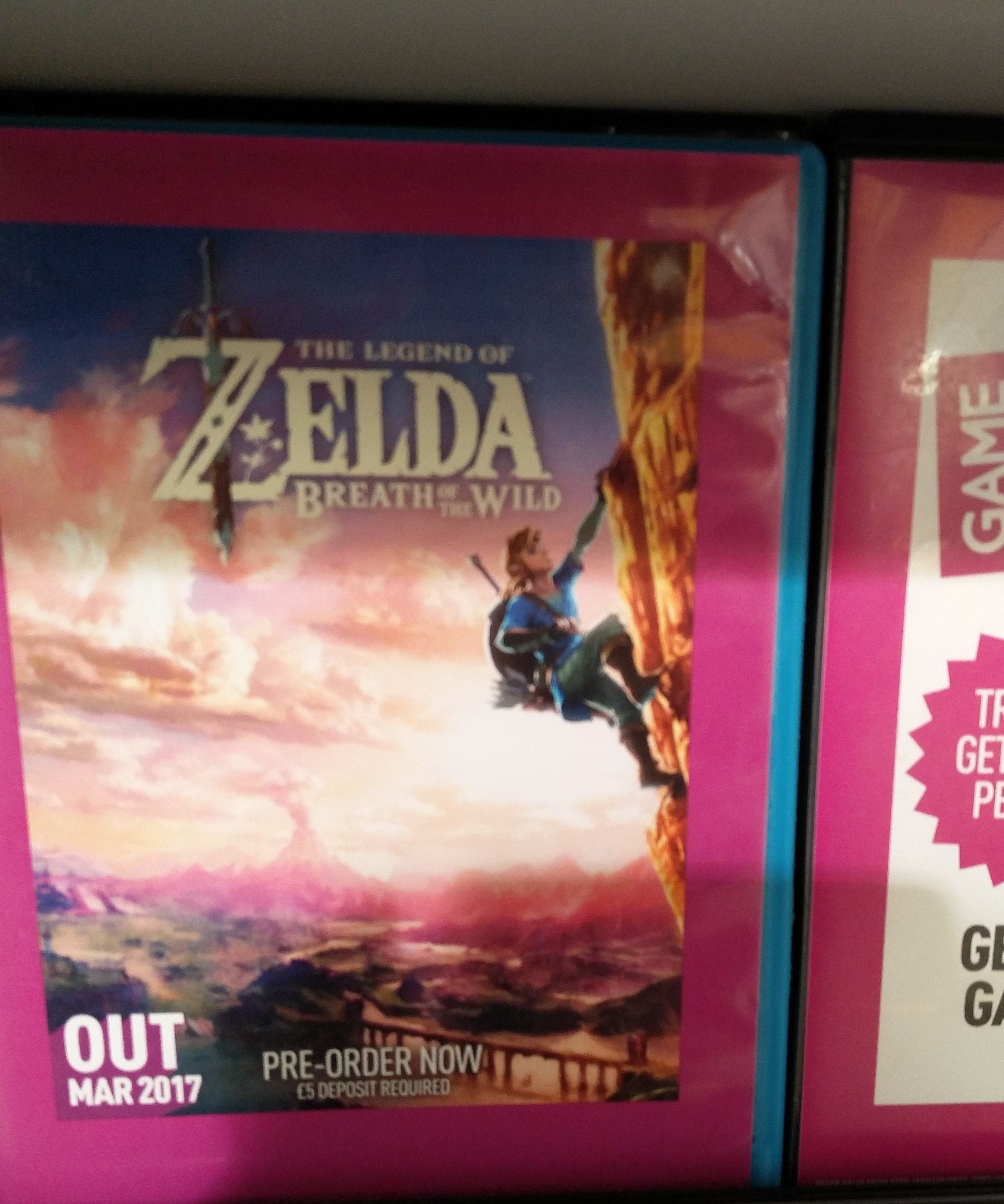 Image for Zelda: Breath of the Wild is out in March, according to GAME